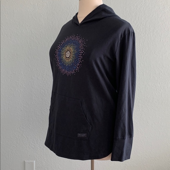 Life Is Good Heart Rays Crusher-FLEX Hoodie Tunic - Picture 8 of 15